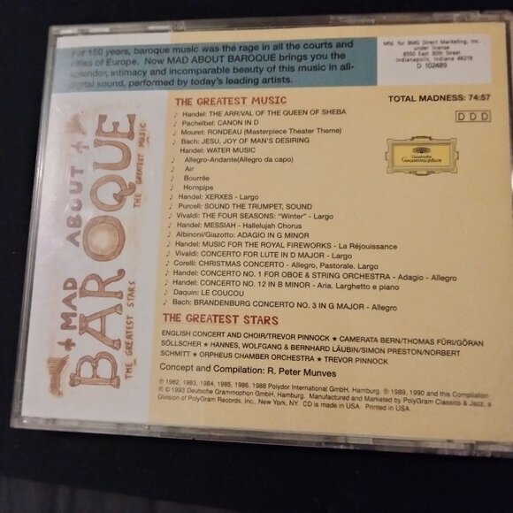 Mad About Baroque CD The Greatest Stars Music Deutsche Grammophon - Picture 5 of 5